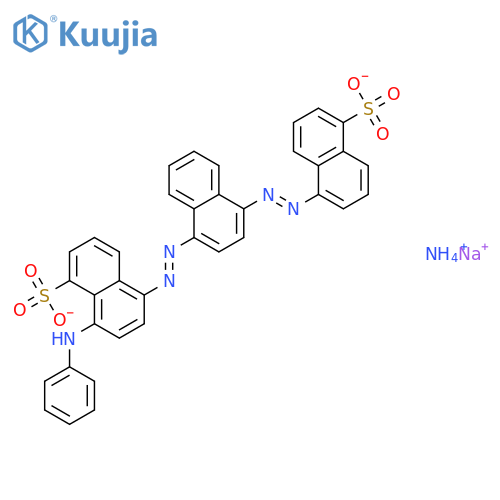 1-Naphthalenesulfonicacid,8-(phenylamino)-5-[2-[4-[2-(5-sulfo-1-naphthalenyl)diazenyl]-1-naphthalenyl]diazenyl]-,ammonium sodium salt (1:?:?) structure