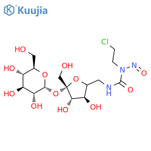 6-[[[(2-Chloroethyl)nitrosoamino]carbonyl]amino]-6-deoxy-β-D-fructofuranosyl α-D-glucopyranoside structure
