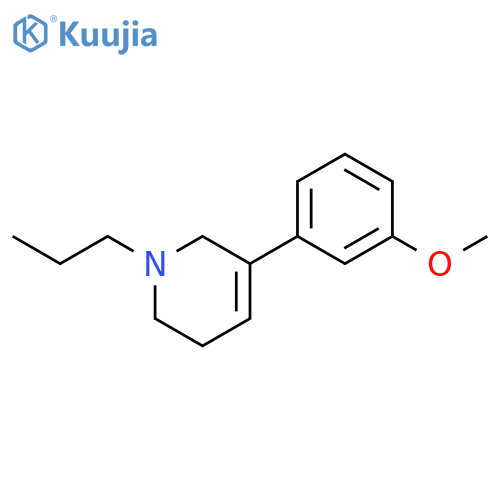 Pyridine, 1,2,3,6-tetrahydro-5-(3-methoxyphenyl)-1-propyl- structure