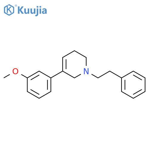 Pyridine, 1,2,3,6-tetrahydro-5-(3-methoxyphenyl)-1-(2-phenylethyl)- structure