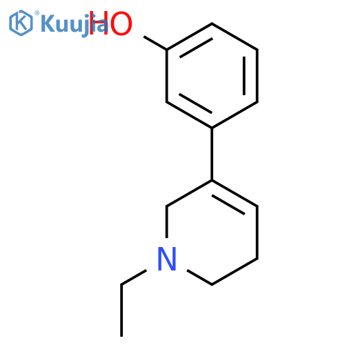 Phenol, 3-(1-ethyl-1,2,5,6-tetrahydro-3-pyridinyl)- structure