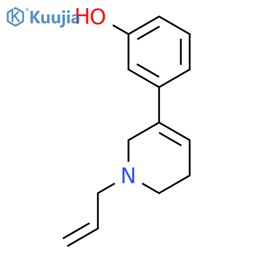 Phenol, 3-[1,2,5,6-tetrahydro-1-(2-propenyl)-3-pyridinyl]- structure
