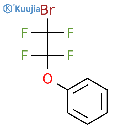 Benzene,(2-bromo-1,1,2,2-tetrafluoroethoxy)- structure