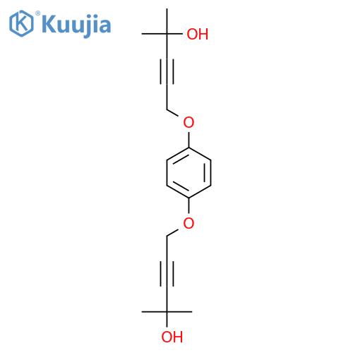 3-PENTYN-2-OL, 5,5'-[1,4-PHENYLENEBIS(OXY)]BIS[2-METHYL- structure