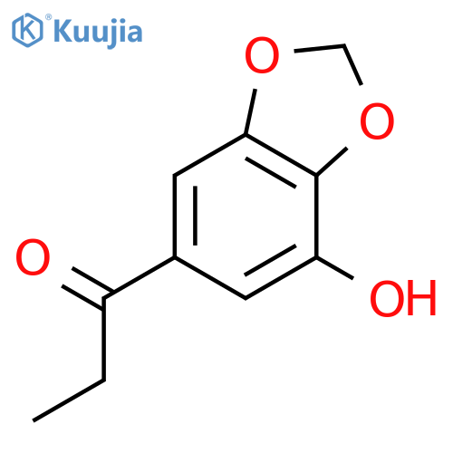 1-(3,4-methylenedioxy-5-hydroxyphenyl)propan-1-one structure