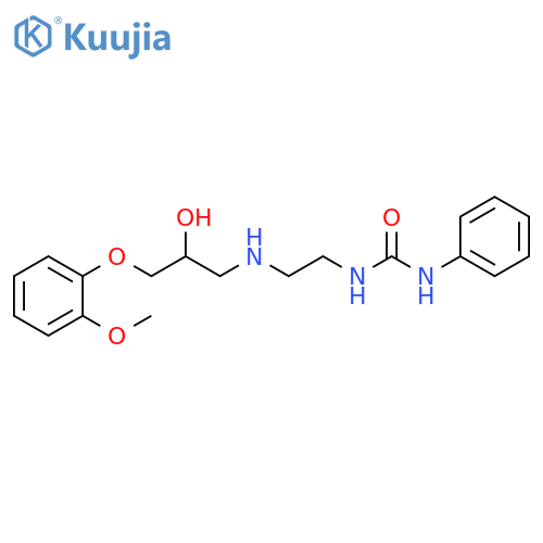 Urea, N-[2-[[2-hydroxy-3-(2-methoxyphenoxy)propyl]amino]ethyl]-N'-phenyl- structure