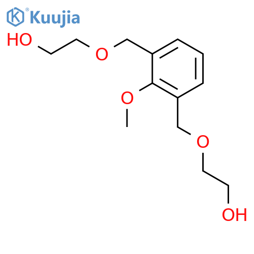 Ethanol, 2,2'-[(2-methoxy-1,3-phenylene)bis(methyleneoxy)]bis- structure