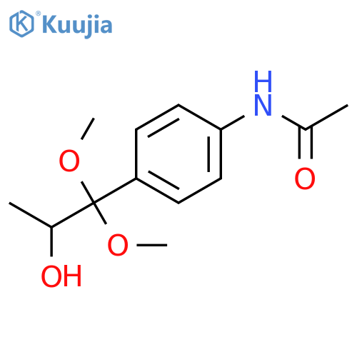 ACETAMIDE, N-[4-(2-HYDROXY-1,1-DIMETHOXYPROPYL)PHENYL]- structure