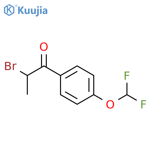 2-Bromo-1-4-(difluoromethoxy)phenylpropan-1-one structure