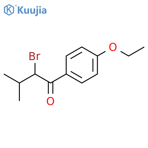 1-BUTANONE, 2-BROMO-1-(4-ETHOXYPHENYL)-3-METHYL- structure
