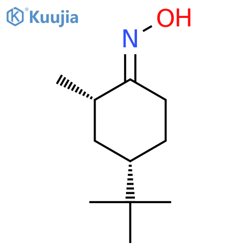 Cyclohexanone, 4-(1,1-dimethylethyl)-2-methyl-, oxime, cis- structure
