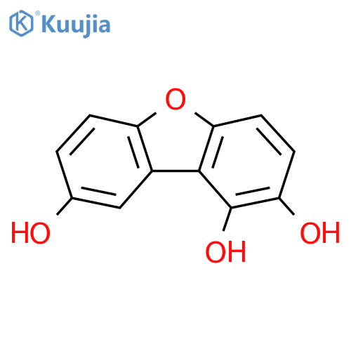 1,2,8-Trihydroxydibenzofuran structure