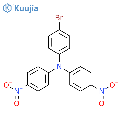 Benzenamine, 4-bromo-N,N-bis(4-nitrophenyl)- structure