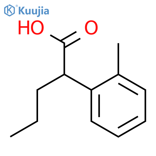 2-(2-Methylphenyl)pentanoic acid structure