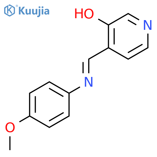 3-Pyridinol, 4-[(E)-[(4-methoxyphenyl)imino]methyl]- structure