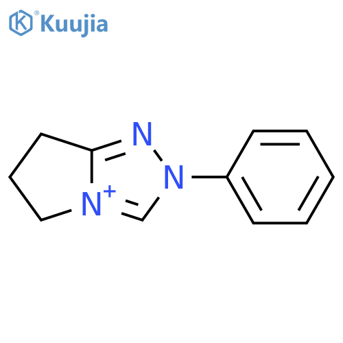 2-phenyl-6,7-dihydro-5H-pyrrolo[2,1-c][1,2,4]triazol-4-ium structure