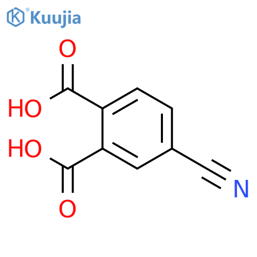 1,2-Benzenedicarboxylic acid, 4-cyano- structure