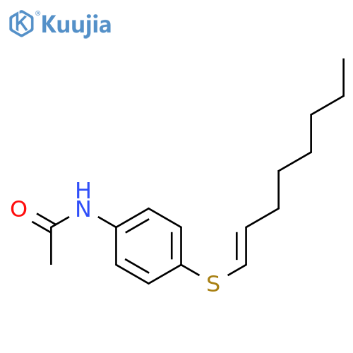 Acetamide, N-[4-[(1E)-1-octenylthio]phenyl]- structure