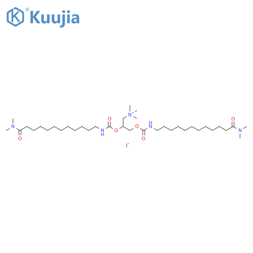 1-Propanaminium,2,3-bis[[[[12-(dimethylamino)-12-oxododecyl]amino]carbonyl]oxy]-N,N,N-trimethyl-, iodide structure