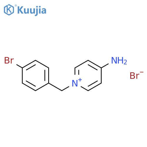 Pyridinium, 4-amino-1-[(4-bromophenyl)methyl]-, bromide structure