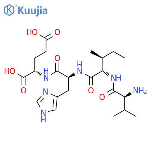 L-Glutamic acid, L-valyl-L-isoleucyl-L-histidyl- structure
