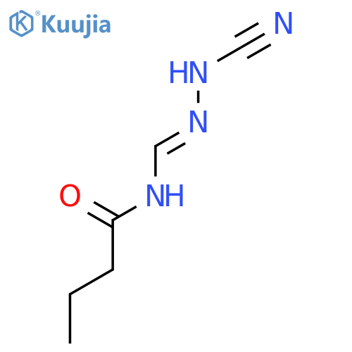 Butanamide, N-[(cyanoamino)iminomethyl]- structure