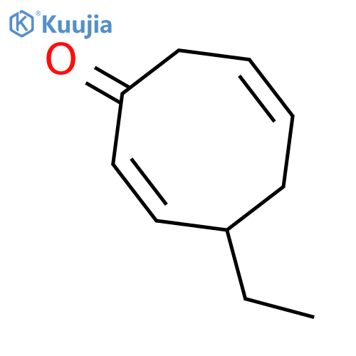 2,6-Cyclooctadien-1-one, 4-ethyl-, (4R)- structure