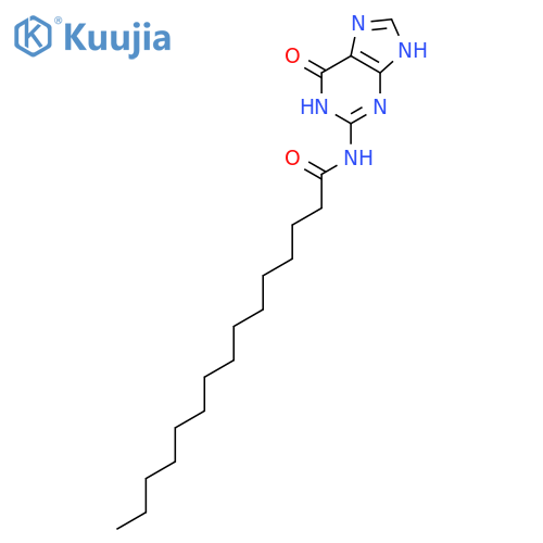 Pentadecanamide, N-(6,7-dihydro-6-oxo-1H-purin-2-yl)- structure