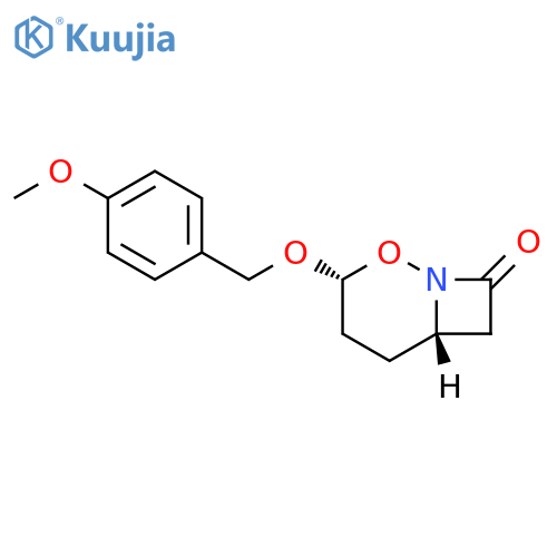 2-Oxa-1-azabicyclo[4.2.0]octan-8-one, 3-[(4-methoxyphenyl)methoxy]-, (3R,6S)-rel- structure