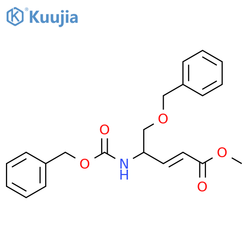 2-Pentenoic acid, 5-(phenylmethoxy)-4-[[(phenylmethoxy)carbonyl]amino]-, methyl ester, (2E)- structure