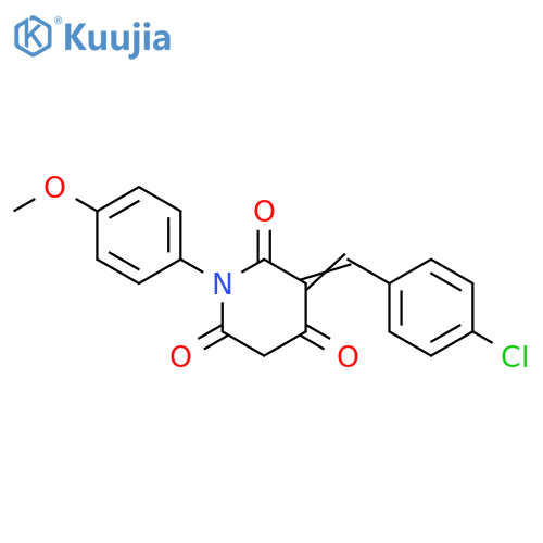 2,4,6-Piperidinetrione,3-[(4-chlorophenyl)methylene]-1-(4-methoxyphenyl)- structure