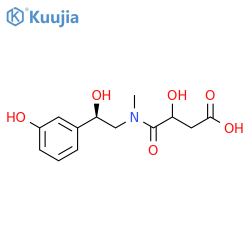 3-Hydroxy-4-(2R)-2-hydroxy-2-(3-hydroxyphenyl)ethylmethylamino-4-oxo-butanoic Acid structure