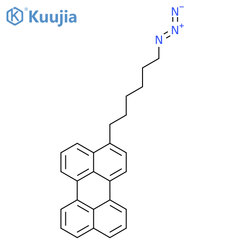 Perylene, 3-(6-azidohexyl)- structure