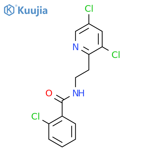 Benzamide, 2-chloro-N-[2-(3,5-dichloro-2-pyridinyl)ethyl]- structure