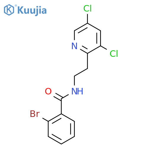 Benzamide, 2-bromo-N-[2-(3,5-dichloro-2-pyridinyl)ethyl]- structure