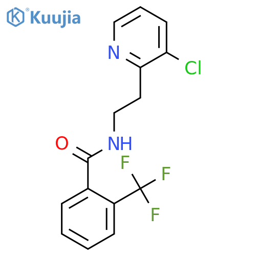 Benzamide, N-[2-(3-chloro-2-pyridinyl)ethyl]-2-(trifluoromethyl)- structure