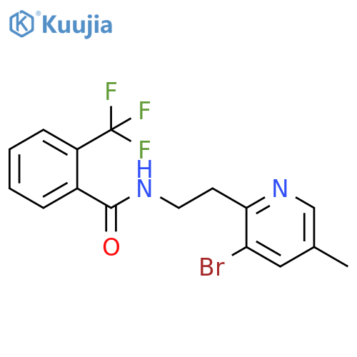 Benzamide,N-[2-(3-bromo-5-methyl-2-pyridinyl)ethyl]-2-(trifluoromethyl)- structure