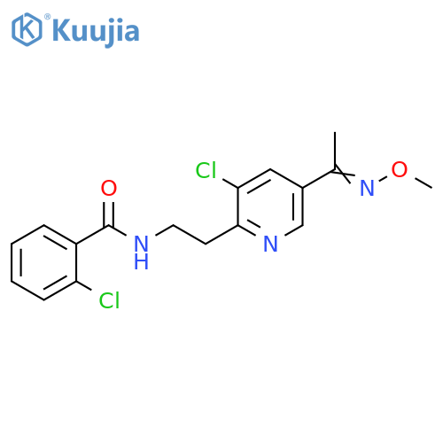 Benzamide,2-chloro-N-[2-[3-chloro-5-[1-(methoxyimino)ethyl]-2-pyridinyl]ethyl]- structure
