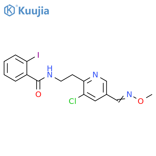 Benzamide,N-[2-[3-chloro-5-[(methoxyimino)methyl]-2-pyridinyl]ethyl]-2-iodo- structure