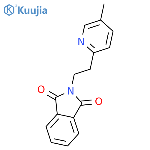 1H-Isoindole-1,3(2H)-dione, 2-[2-(5-methyl-2-pyridinyl)ethyl]- structure