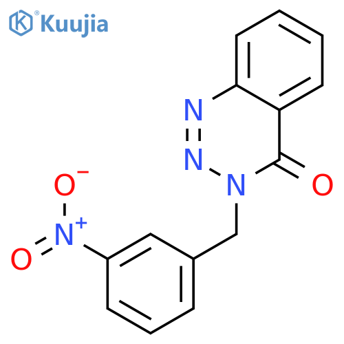 3-(3-Nitro-benzyl)-3H-benzo[d][1,2,3]triazin-4-one structure