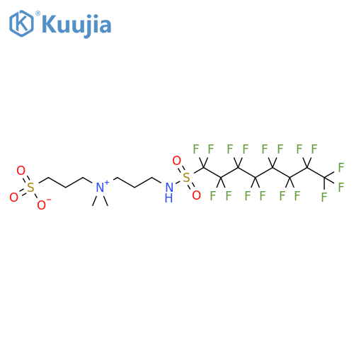 1-Propanaminium,3-[[(1,1,2,2,3,3,4,4,5,5,6,6,7,7,8,8,8-heptadecafluorooctyl)sulfonyl]amino]-N,N-dimethyl-N-(3-sulfopropyl)-,inner salt structure