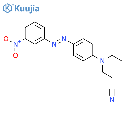 Propanenitrile, 3-[ethyl[4-[(3-nitrophenyl)azo]phenyl]amino]- structure