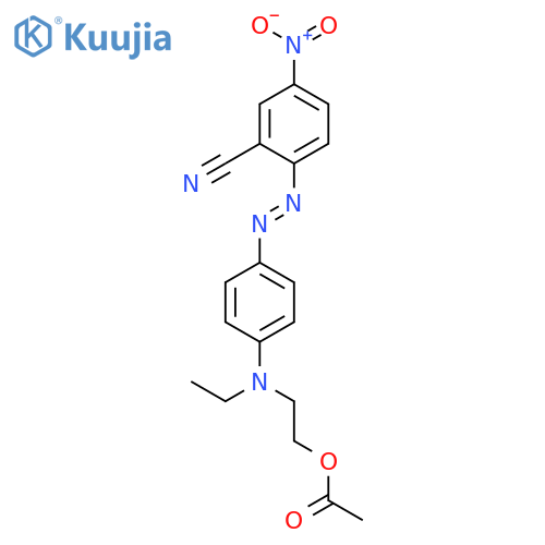BENZONITRILE, 2-[[4-[[2-(ACETYLOXY)ETHYL]ETHYLAMINO]PHENYL]AZO]-5-NITRO- structure