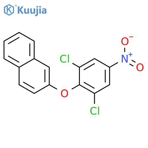 Naphthalene, 2-(2,6-dichloro-4-nitrophenoxy)- structure