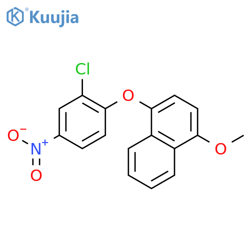Naphthalene, 1-(2-chloro-4-nitrophenoxy)-4-methoxy- structure