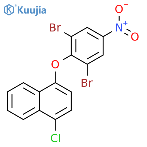 Naphthalene, 1-chloro-4-(2,6-dibromo-4-nitrophenoxy)- structure