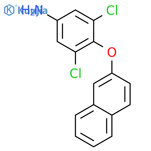 Benzenamine, 3,5-dichloro-4-(2-naphthalenyloxy)- structure