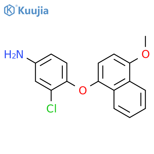 Benzenamine, 3-chloro-4-[(4-methoxy-1-naphthalenyl)oxy]- structure