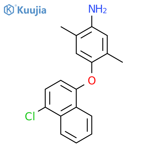 Benzenamine, 4-[(4-chloro-1-naphthalenyl)oxy]-2,5-dimethyl- structure